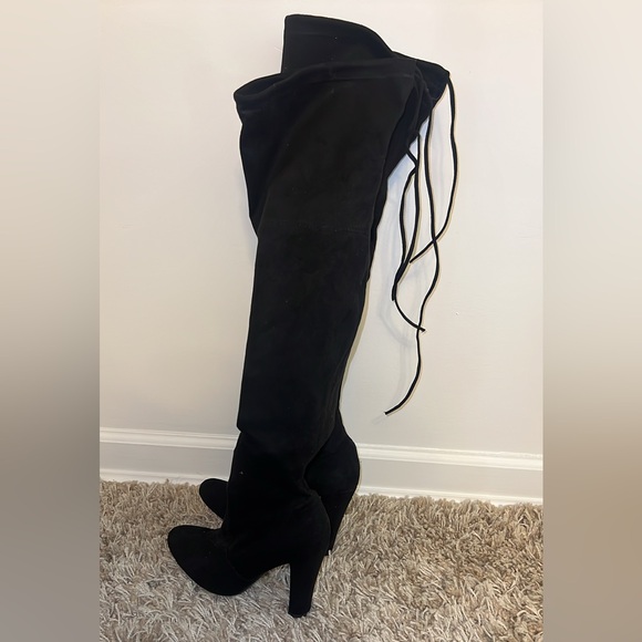 Steve Madden Women’s GORGOUS Over-The-knee Boot Black 9,5M - Picture 5 of 9